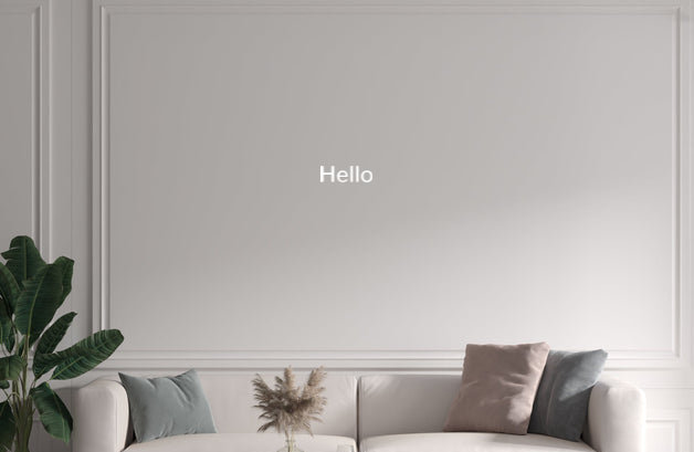Custom text: Hello